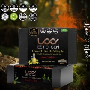 EST O' SEN - Charcoal Olive Oil Bathing Bar
