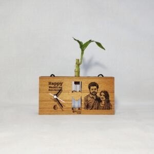 Gift hot- customized wooden table clock