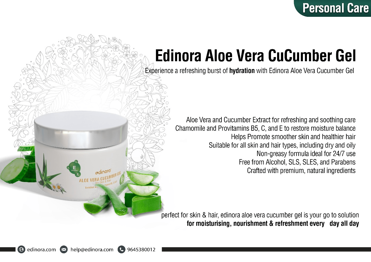 EDINORA ALOE VERA CUCUMBER GEL Edinora Aloe Vera Cucumber Gel