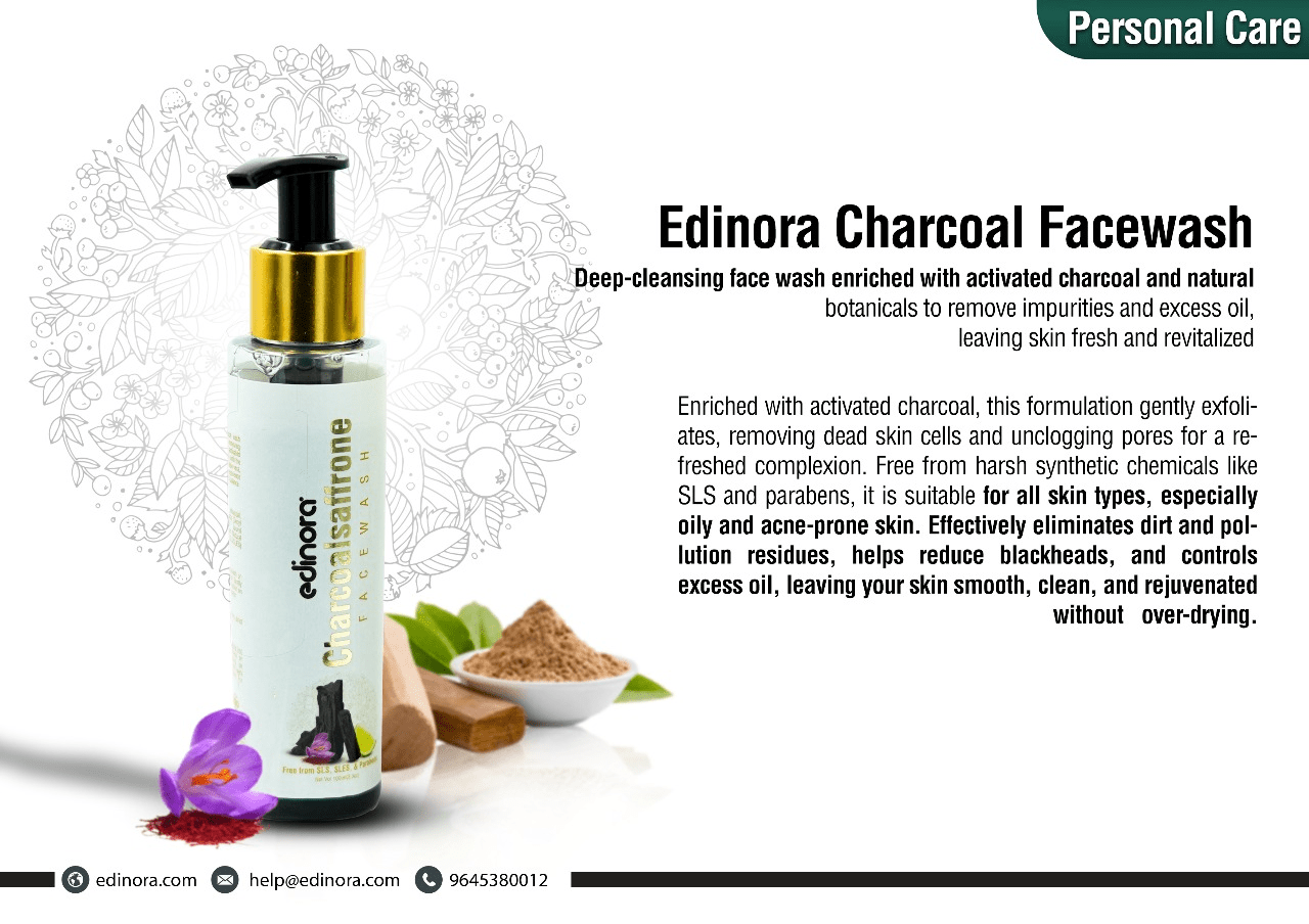 Edinora Charcoal Facewash