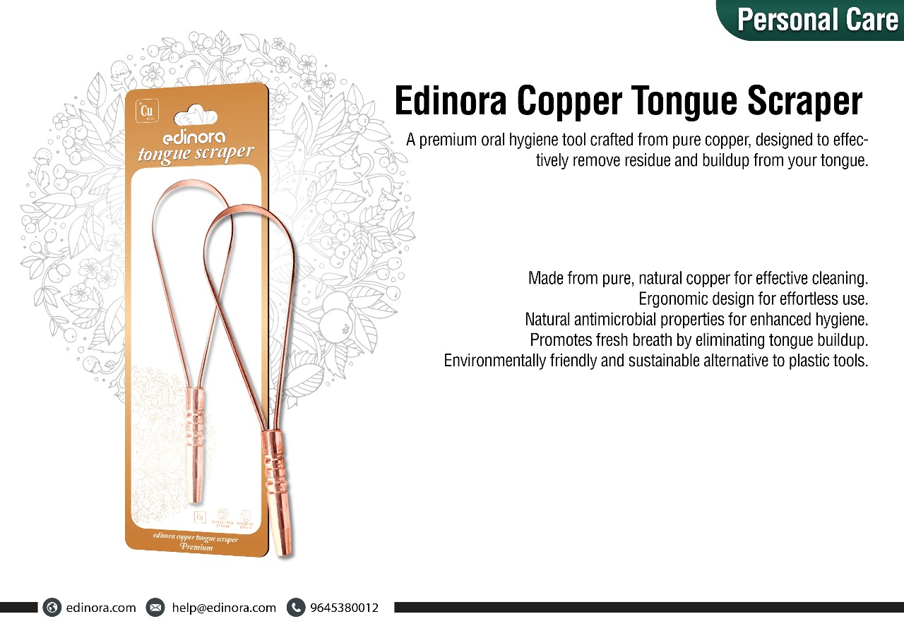 Edinora Copper Tongue Cleaner Edinora Copper Tongue Cleaner